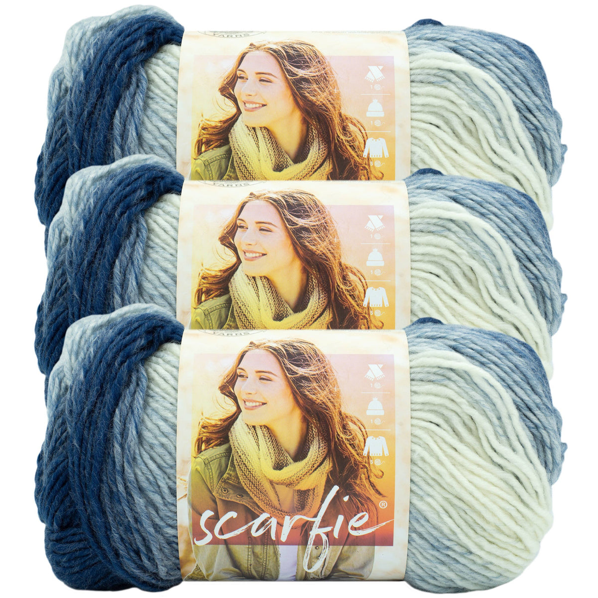 Lion Brand Yarn Scarfie 3 Pack
