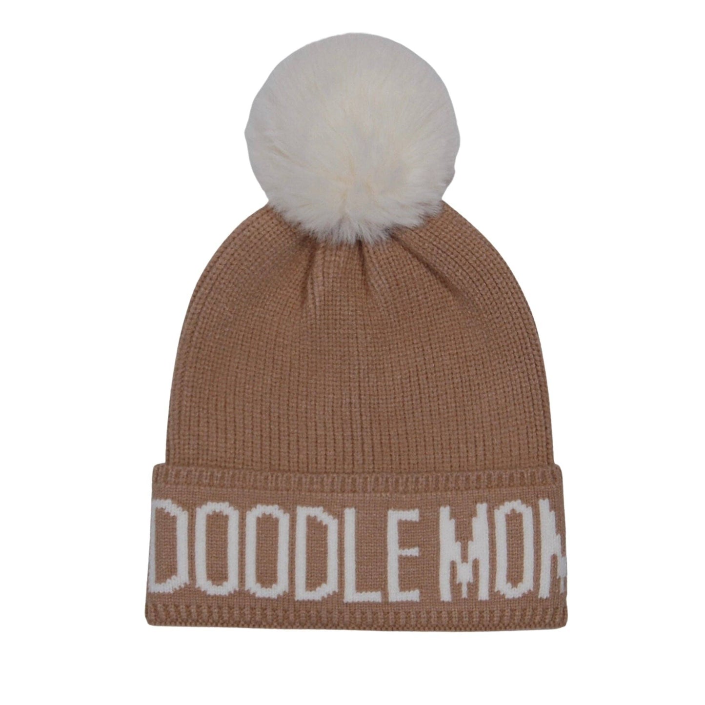 HatPhile Doodle Mom PomPom Knit Beanie – Cozy Toque Stocking for Doodle Lovers
