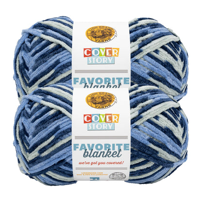 Lion Brand Yarn Cover Story Fave Blanket  2 Pack