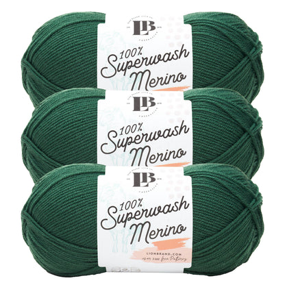 Lion Brand Yarn LB Collection Superwash Merino 3Pack
