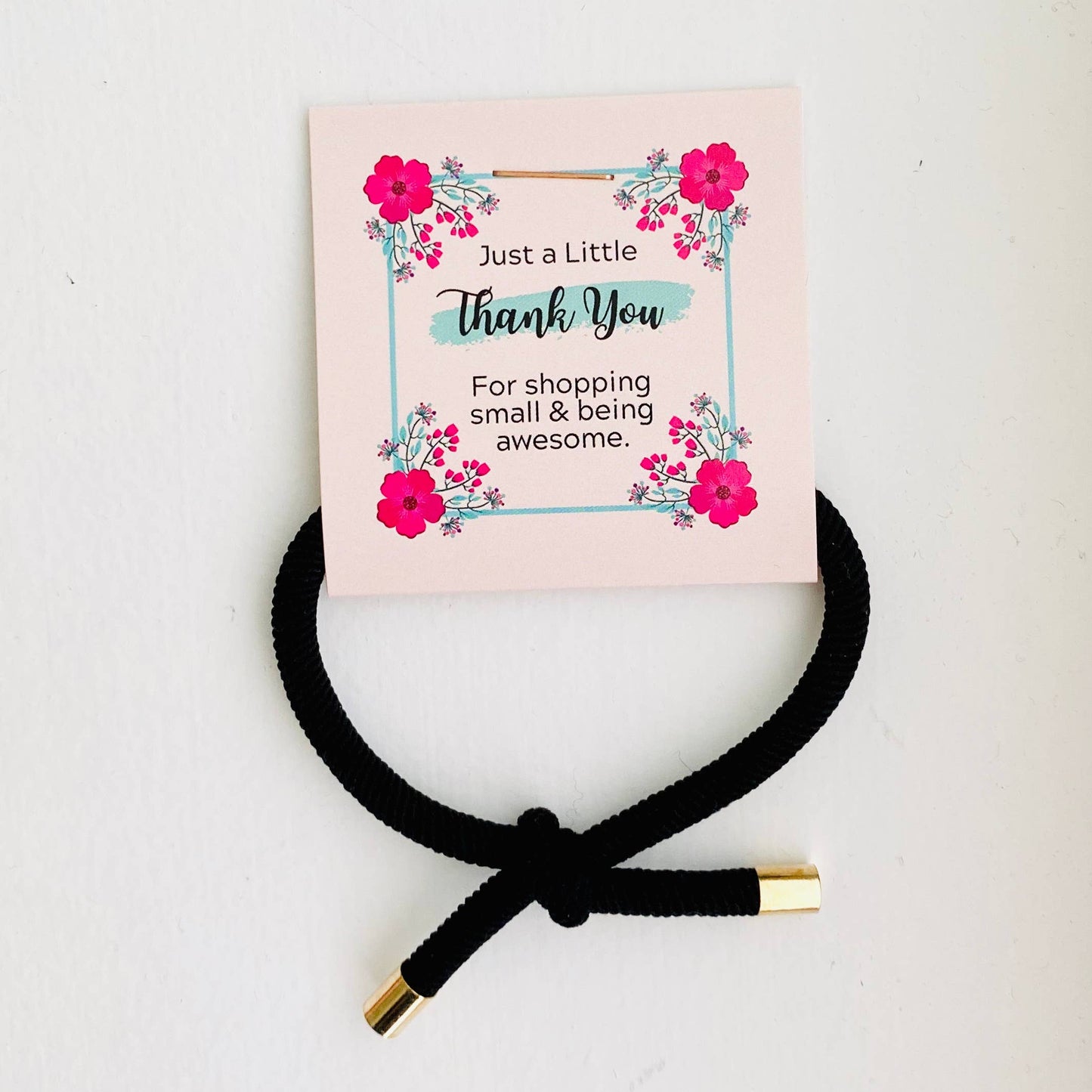 Thank You Gifts Gold Tip Elastic Hair Tie