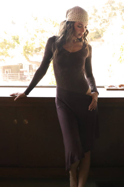 NS8436 - Lace Textured Bodysuit