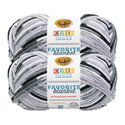 Lion Brand Yarn Cover Story Fave Blanket  2 Pack