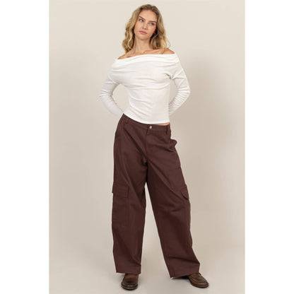 Off-The-Shoulder Ribbed Knit Top