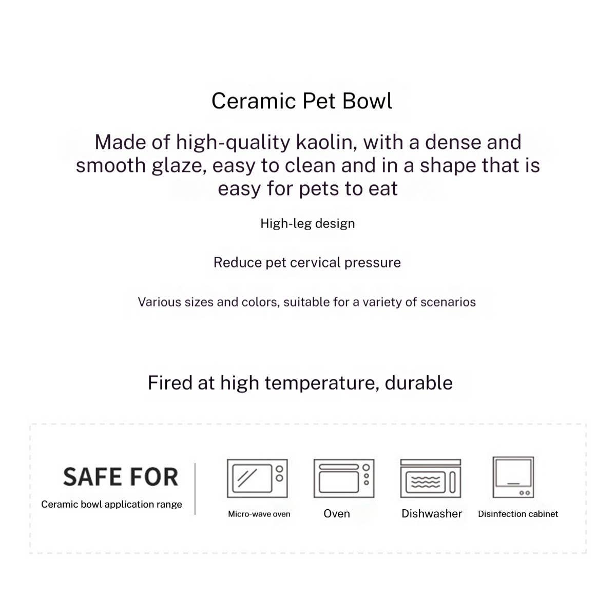 Tilted Raised Ceramic Pet Bowl for Neck Comfort_CWMM5938