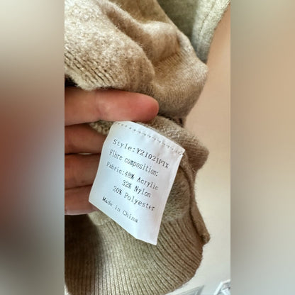 Sherrie Beige Cardigan Sweater, Size S (AU 8 / US 4) | 001