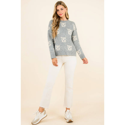 Cat Pattern Sweater
