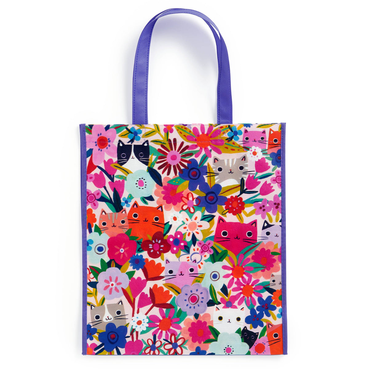 Blooming Cats Reusable Shopping Bag
