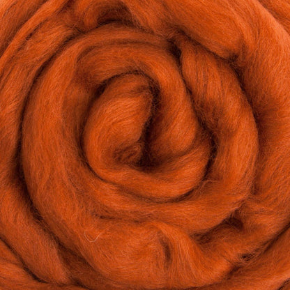 Merino Wool Top Roving, Nutmeg, 1 ounce