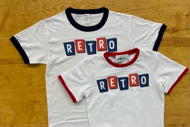 So Retro! Navy Ringer