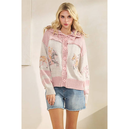 Sweater with Horse Print