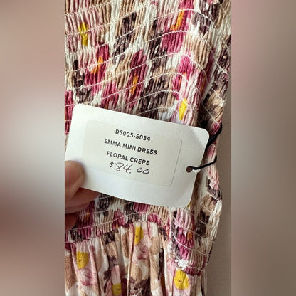 Adoratble Mini Dress, Floral Crepe. NWOT , Size S | 0207