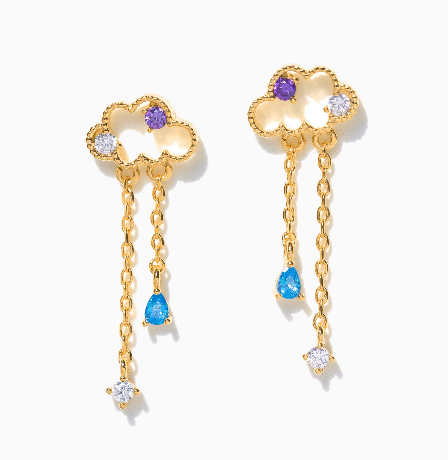 Reigning Clouds Dangle Earrings