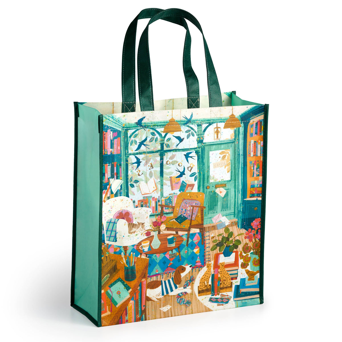 Bookshop Afternoon Reusable Shopping Bag