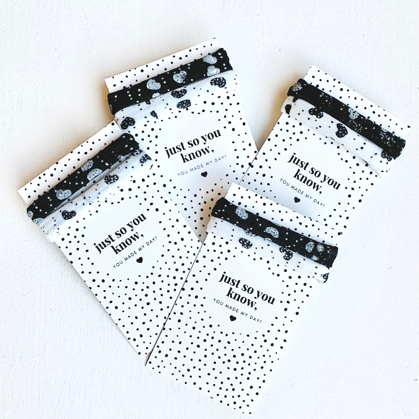 Thank You Gifts Mini Heart Hair Tie