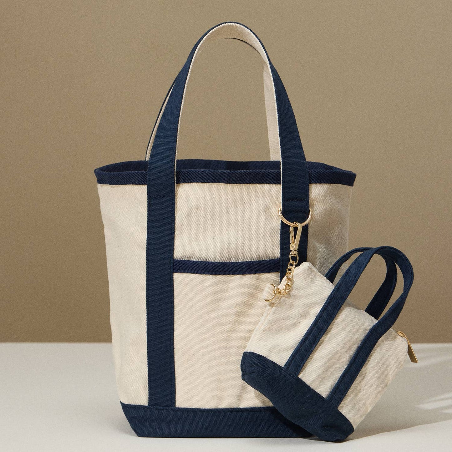 EcoCharm Cotton Everywhere-Carry Canvas Tote Bag -Small Size