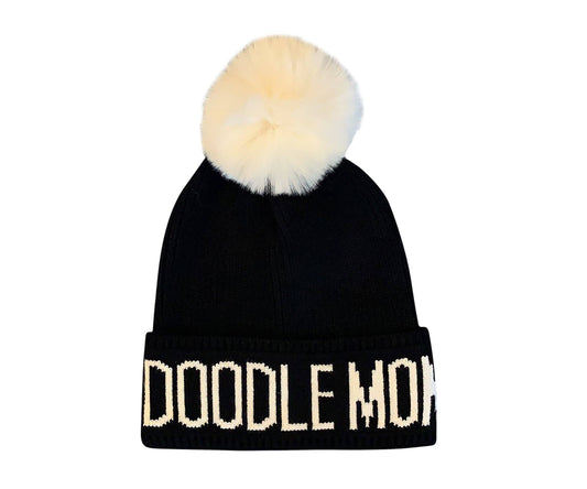 HatPhile Doodle Mom PomPom Knit Beanie – Cozy Toque Stocking for Doodle Lovers