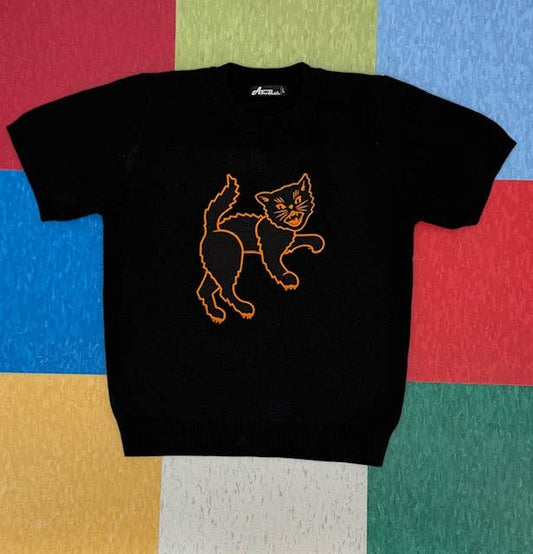 Scaredy Cat Black Sweater