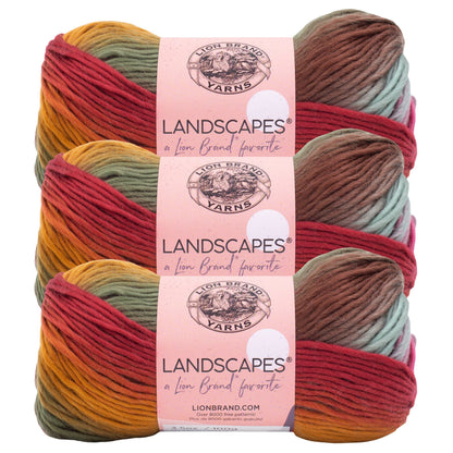 Lion Brand Yarn Landscapes  3 Pack