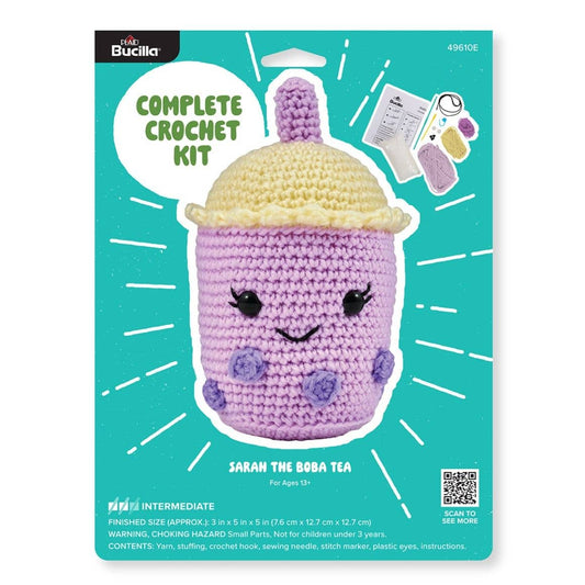 Bucilla ® Amigurumi Crochet Kit - Sarah the Boba Tea 5"