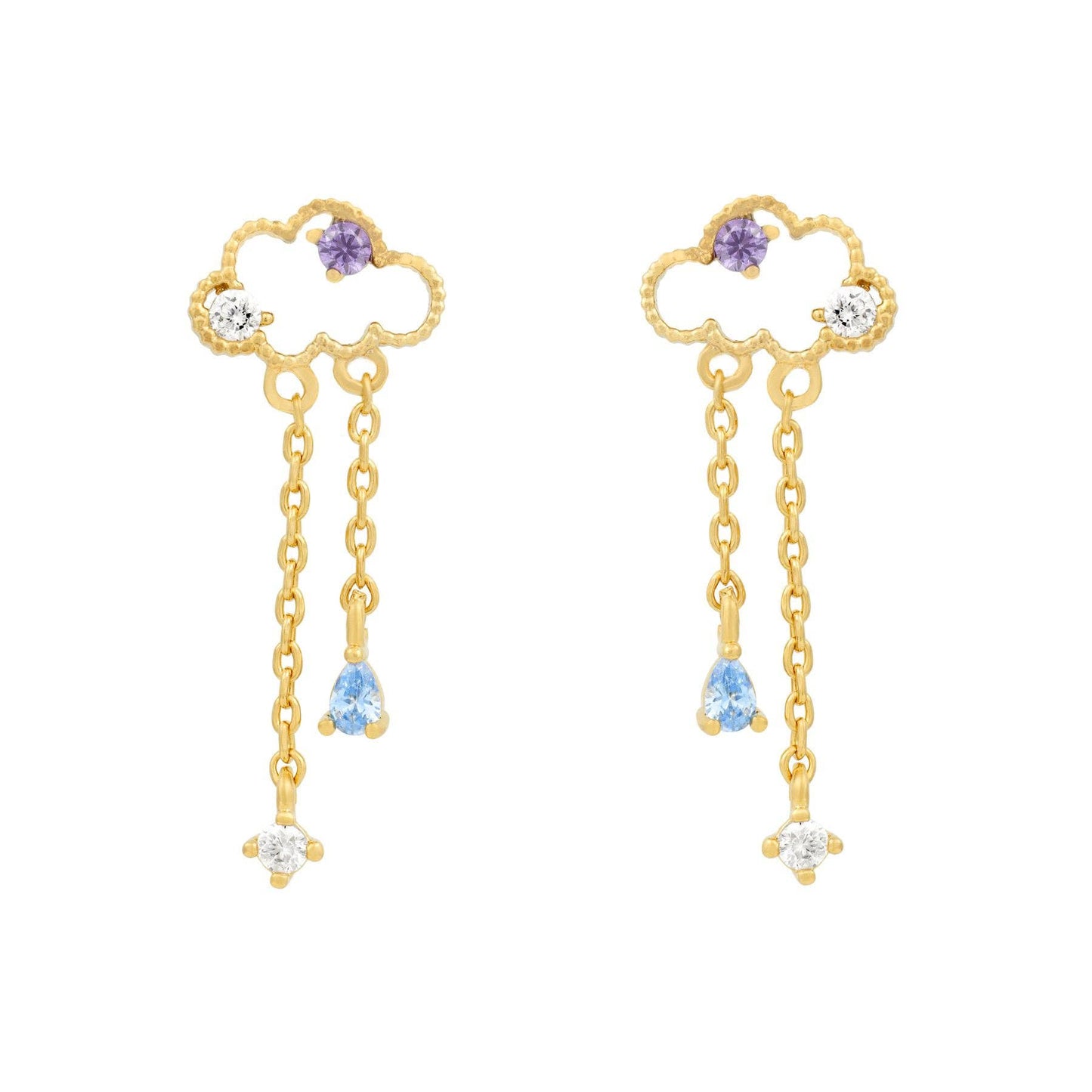 Reigning Clouds Dangle Earrings