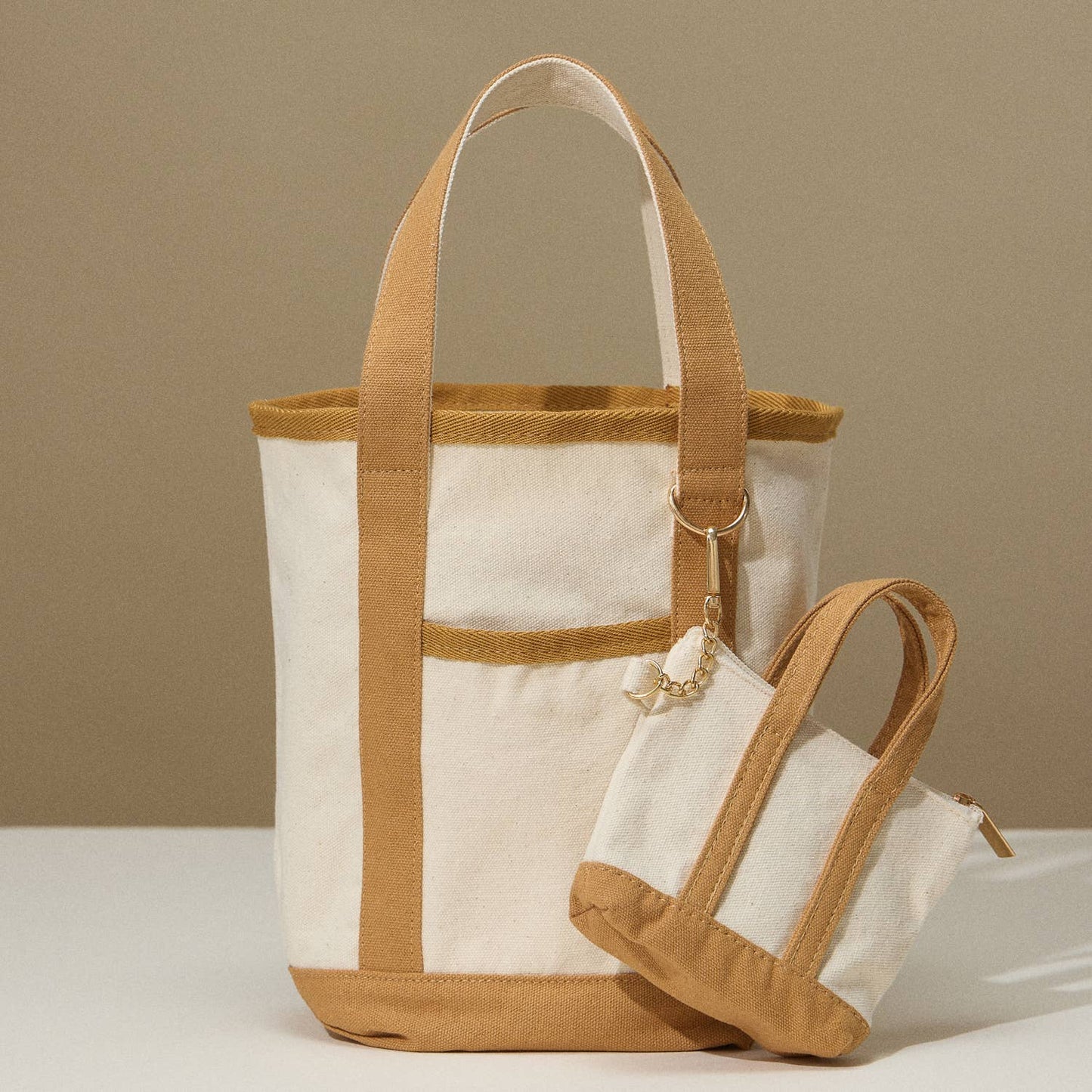EcoCharm Cotton Everywhere-Carry Canvas Tote Bag -Small Size