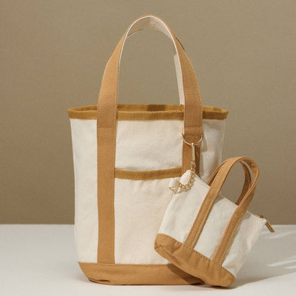 EcoCharm Cotton Everywhere-Carry Canvas Tote Bag -Small Size