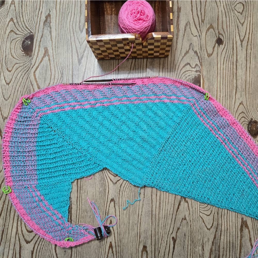 Blue Silk | Sampler Set | Adjustable Knitting Needles | 4 Sizes | US6, US8, US13, US17 | w/custom case