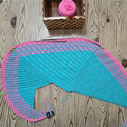 Blue Silk | Sampler Set | Adjustable Knitting Needles | 4 Sizes | US6, US8, US13, US17 | w/custom case