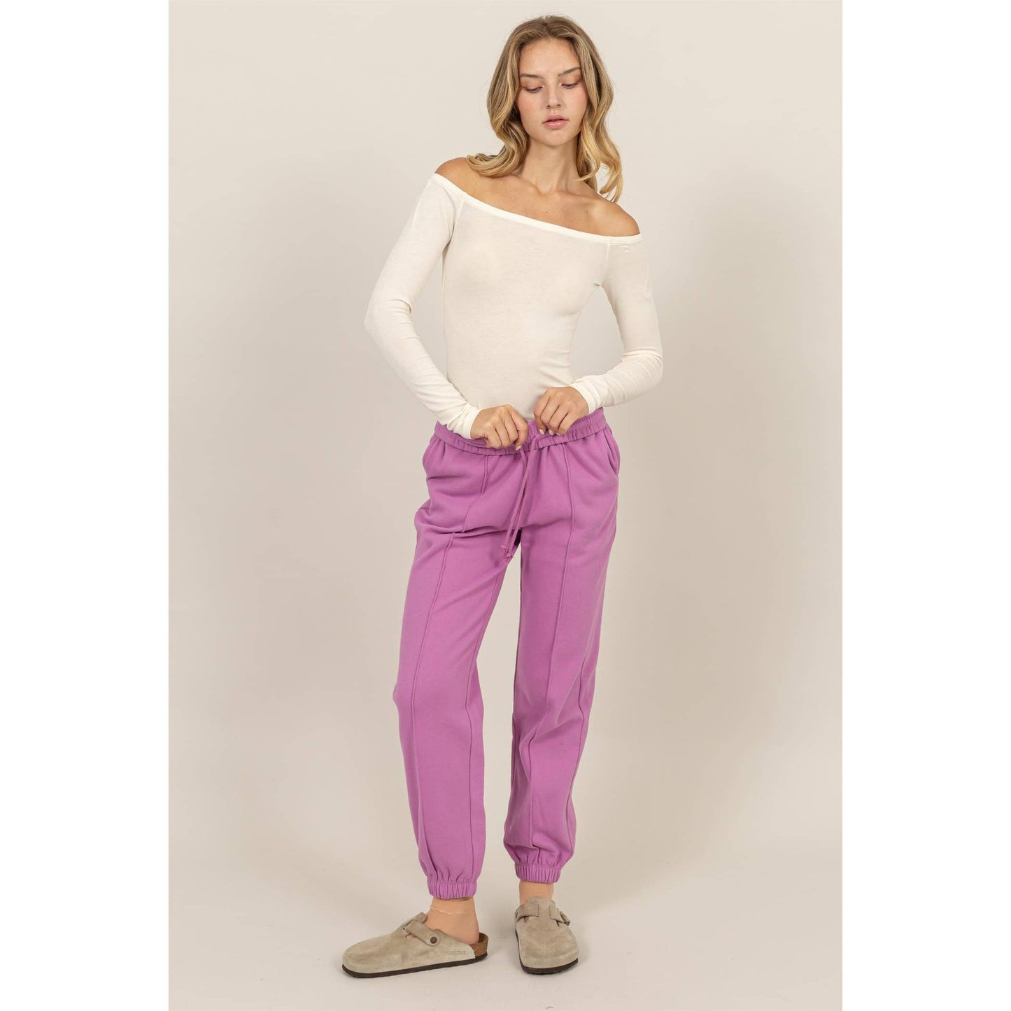 Off Shoulder Long Sleeve Bodysuit