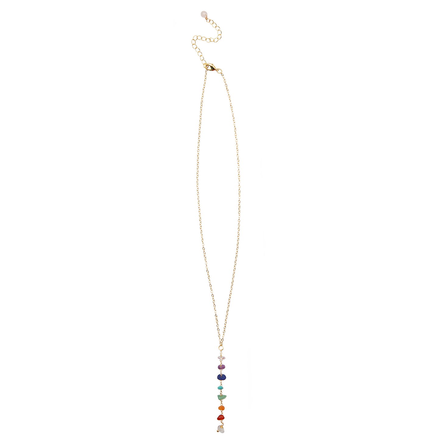 7 Chakras Healing Necklace (Gold)