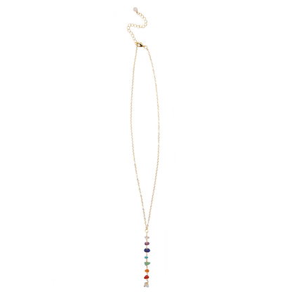 7 Chakras Healing Necklace (Gold)