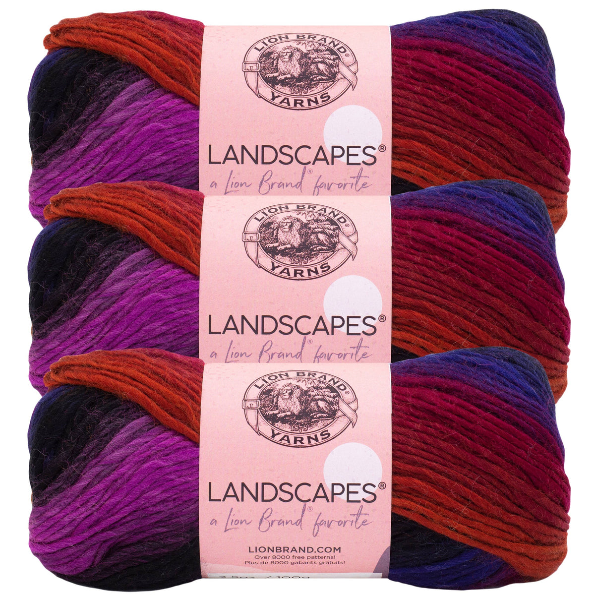 Lion Brand Yarn Landscapes  3 Pack