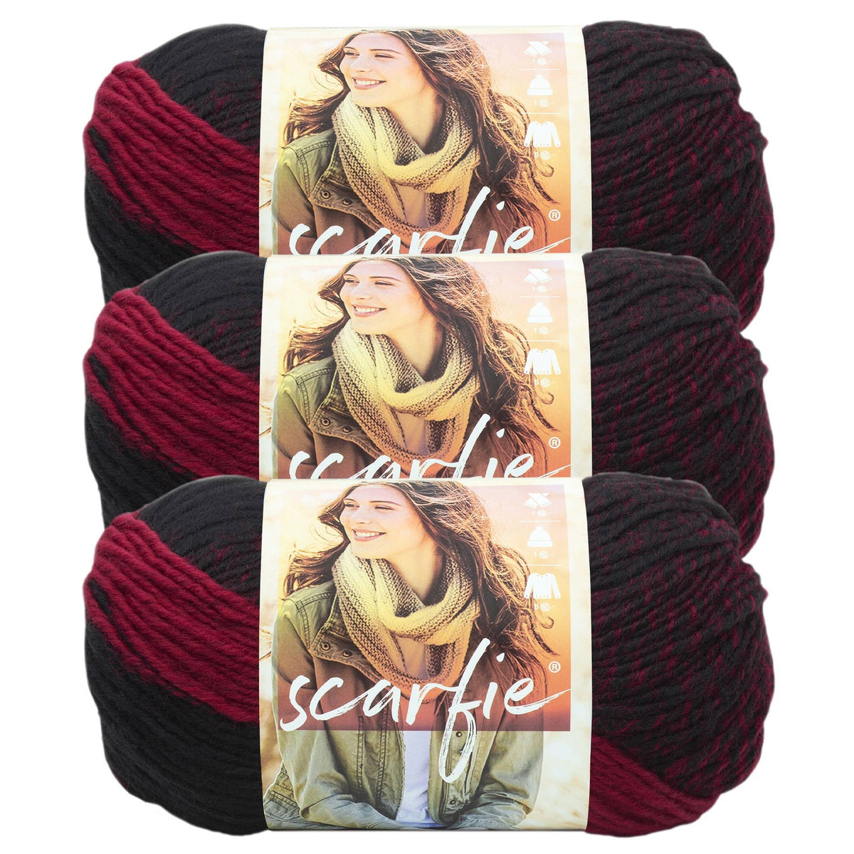 Lion Brand Yarn Scarfie 3 Pack