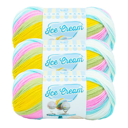 Lion Brand Yarn Ice Cream 3 Pack