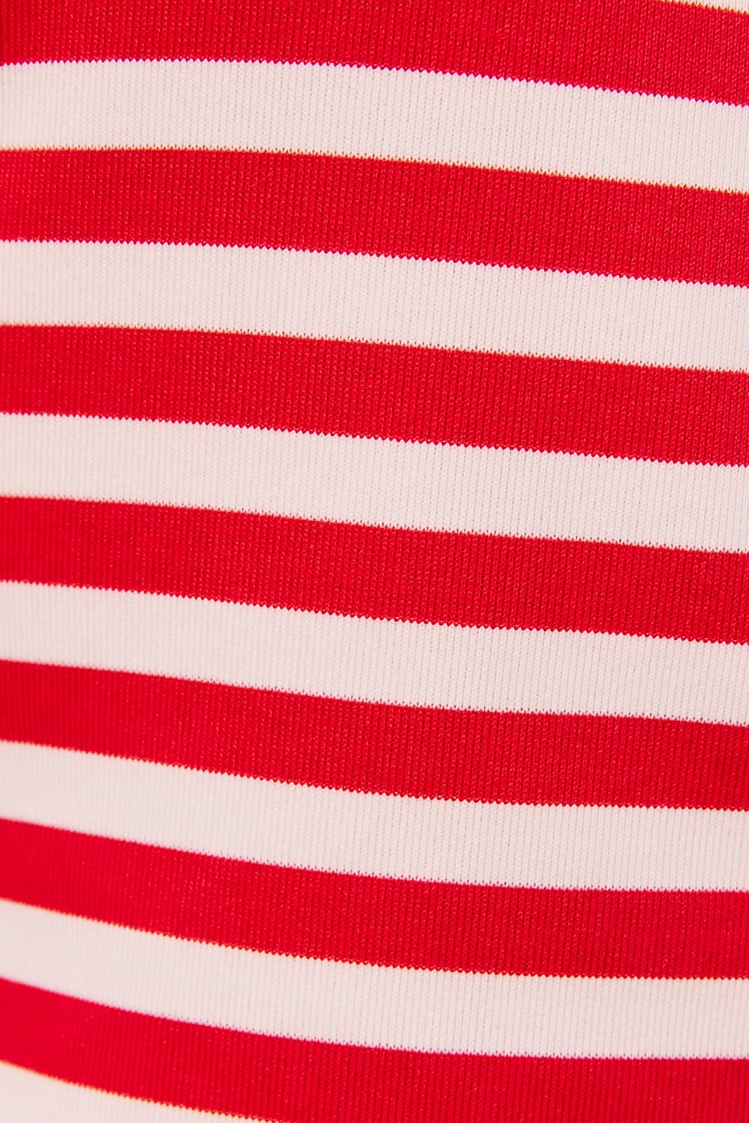 SLEEVELESS HIGH NECK STRIPE KNIT TOP