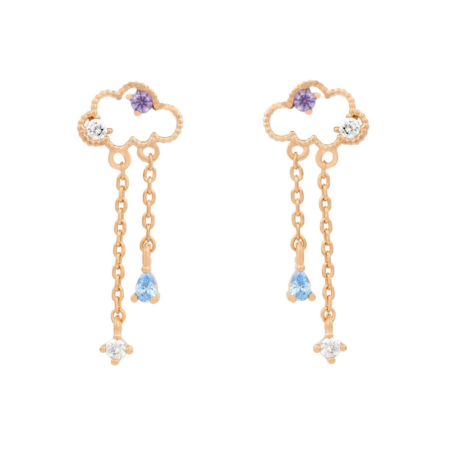 Reigning Clouds Dangle Earrings