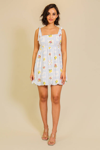 Lemonade Dreams Bow-Tie Dress