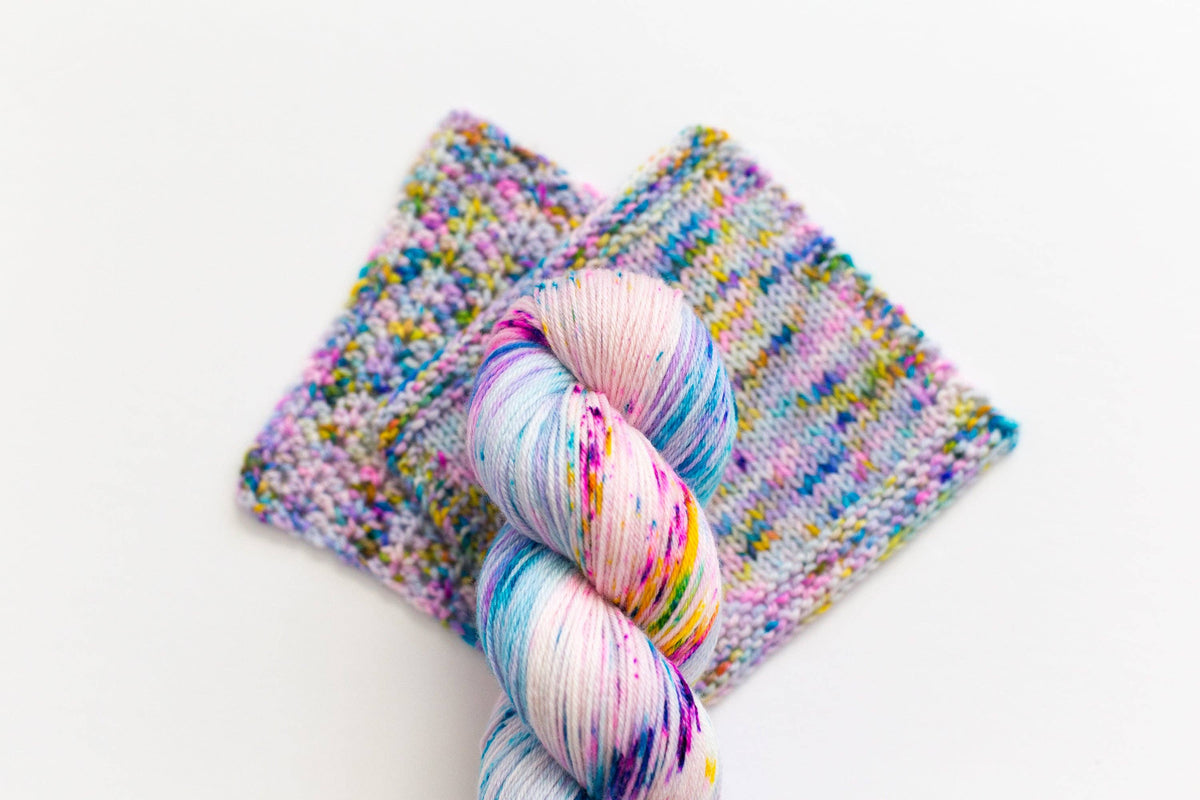 Pool Party Hand Dyed SW Merino Nylon Yarn