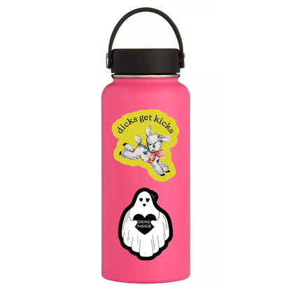 Dicks Get Kicks Funny Sarcastic High Quality Vinyl Sticker