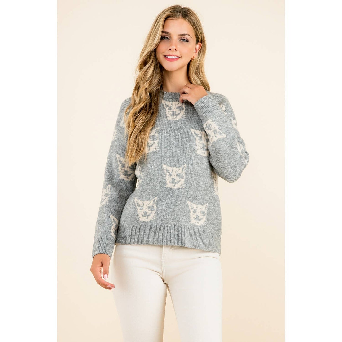 Cat Pattern Sweater
