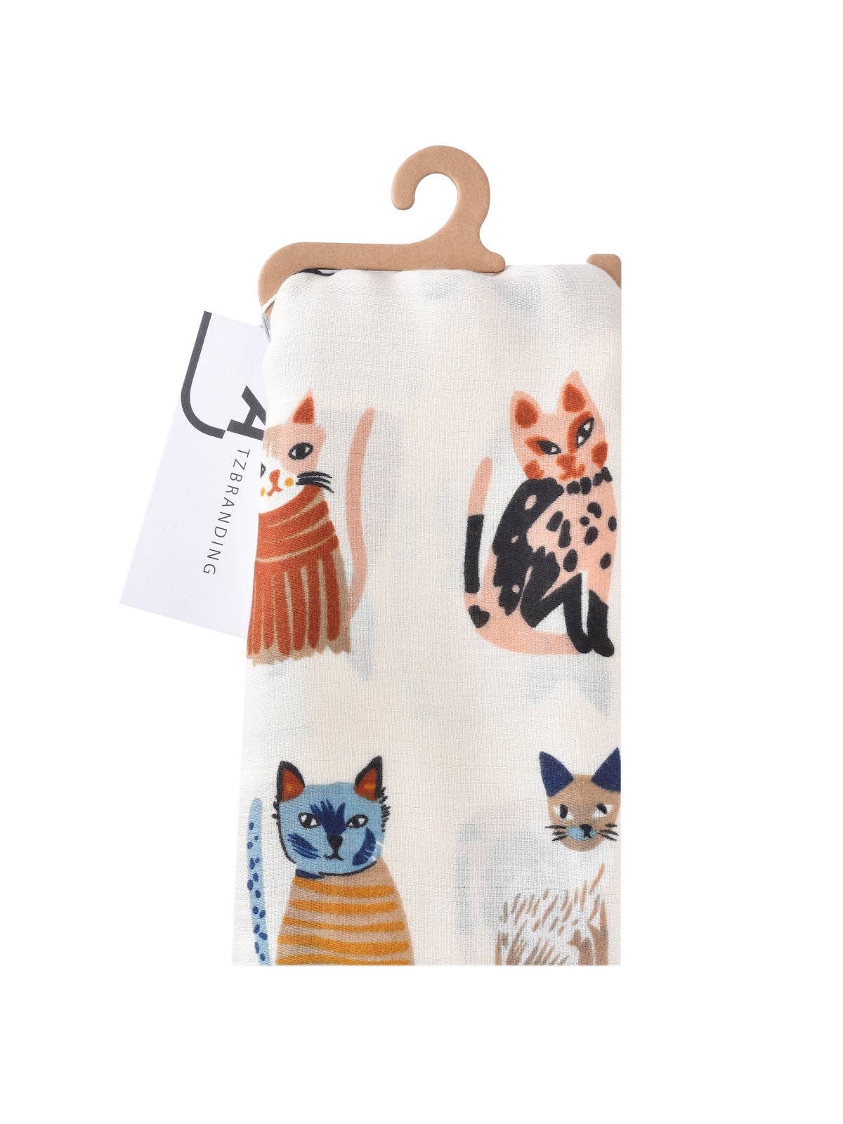 Scarvii - Cute Cartoon Cat Pattern Scarf