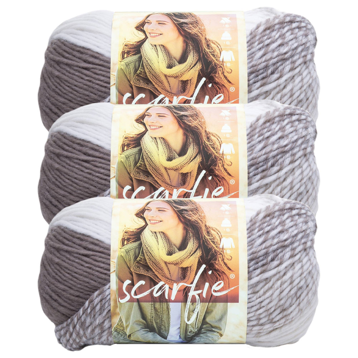 Lion Brand Yarn Scarfie 3 Pack