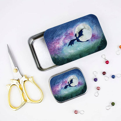 Dragon Moon Stitch Marker Storage Tin