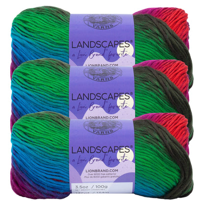 Lion Brand Yarn Landscapes  3 Pack
