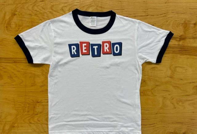 So Retro! Navy Ringer