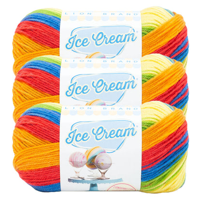 Lion Brand Yarn Ice Cream 3 Pack
