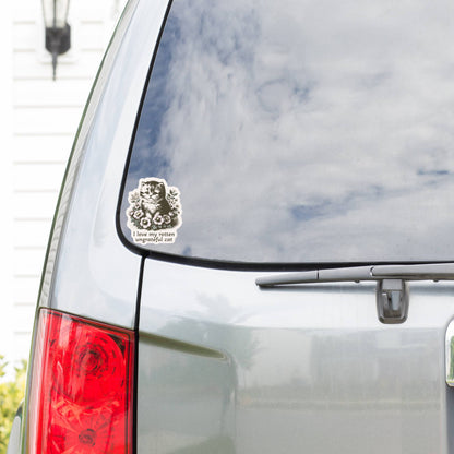 Rotten Kitty Cat Feline Cute High Quality Vinyl Sticker