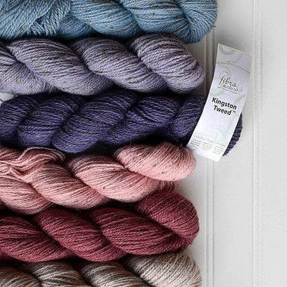 Kingston Tweed wool alpaca blend yarn - DK weight 194 yards each