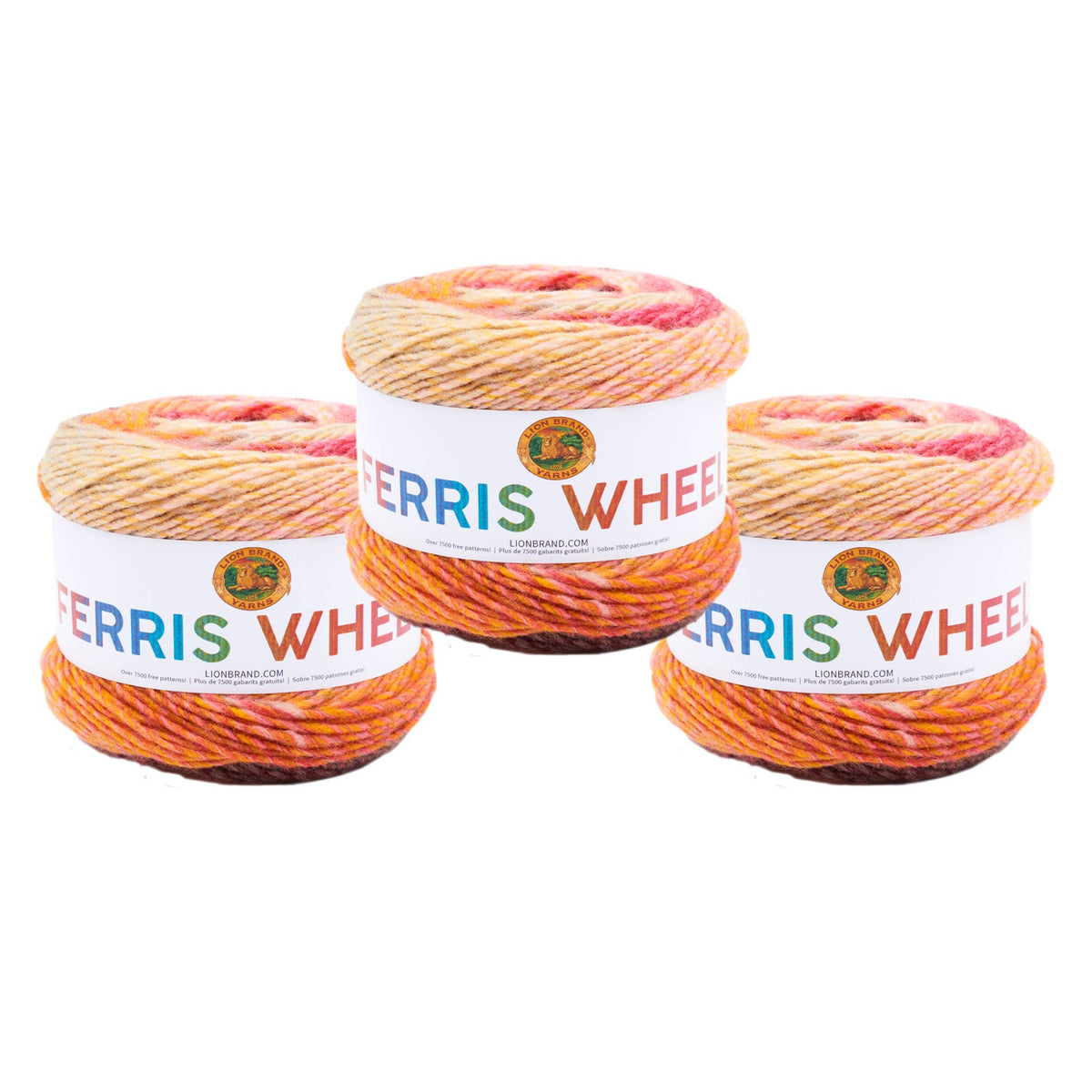 Lion Brand Yarn Ferris Wheel 3 Pack